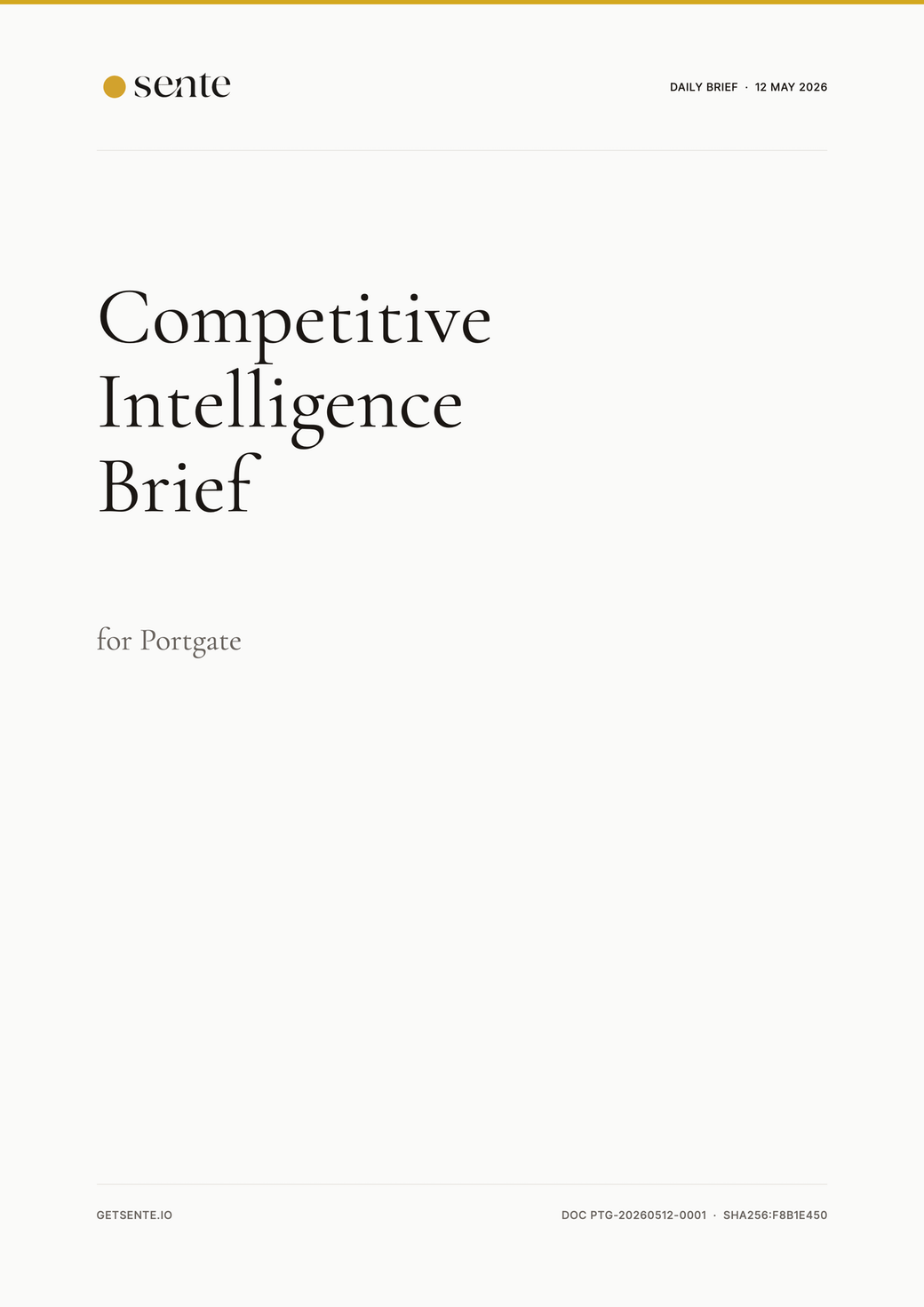 Sample Sente Brief